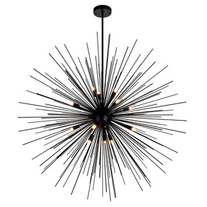 CWI Lighting - 1034P40-14-101 - 14 Light Chandelier - Savannah - Black