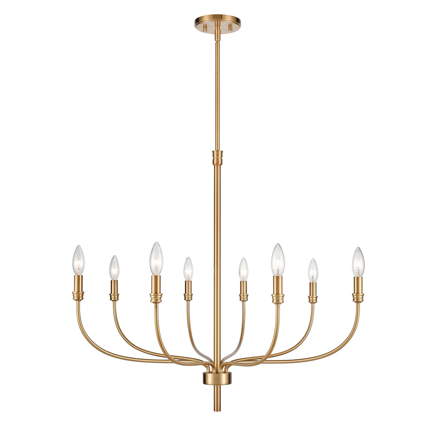 ELK Home - 81507/8 - Eight Light Chandelier - Newland - Satin Brass