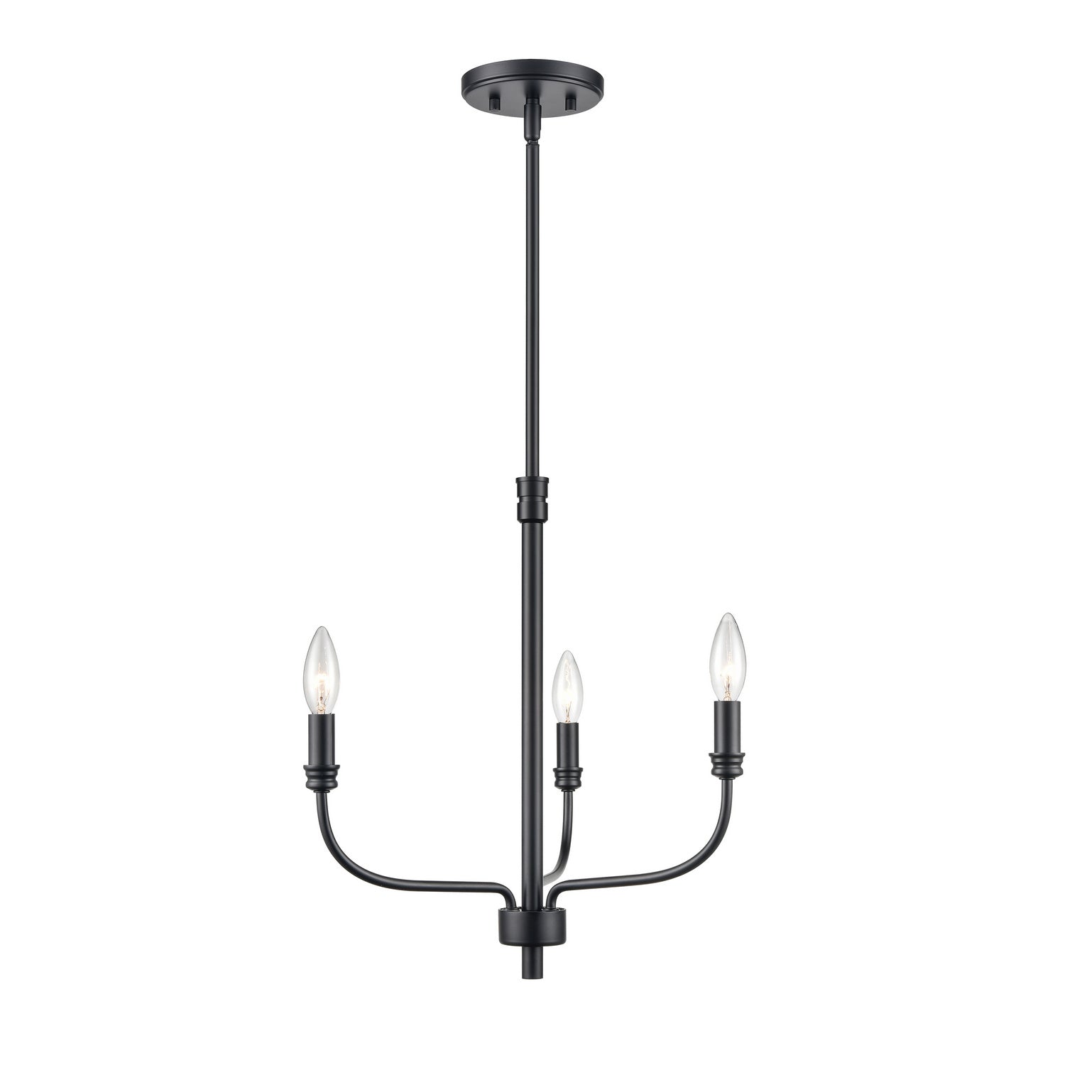 ELK Home - 81515/3 - Three Light Chandelier - Newland - Matte Black