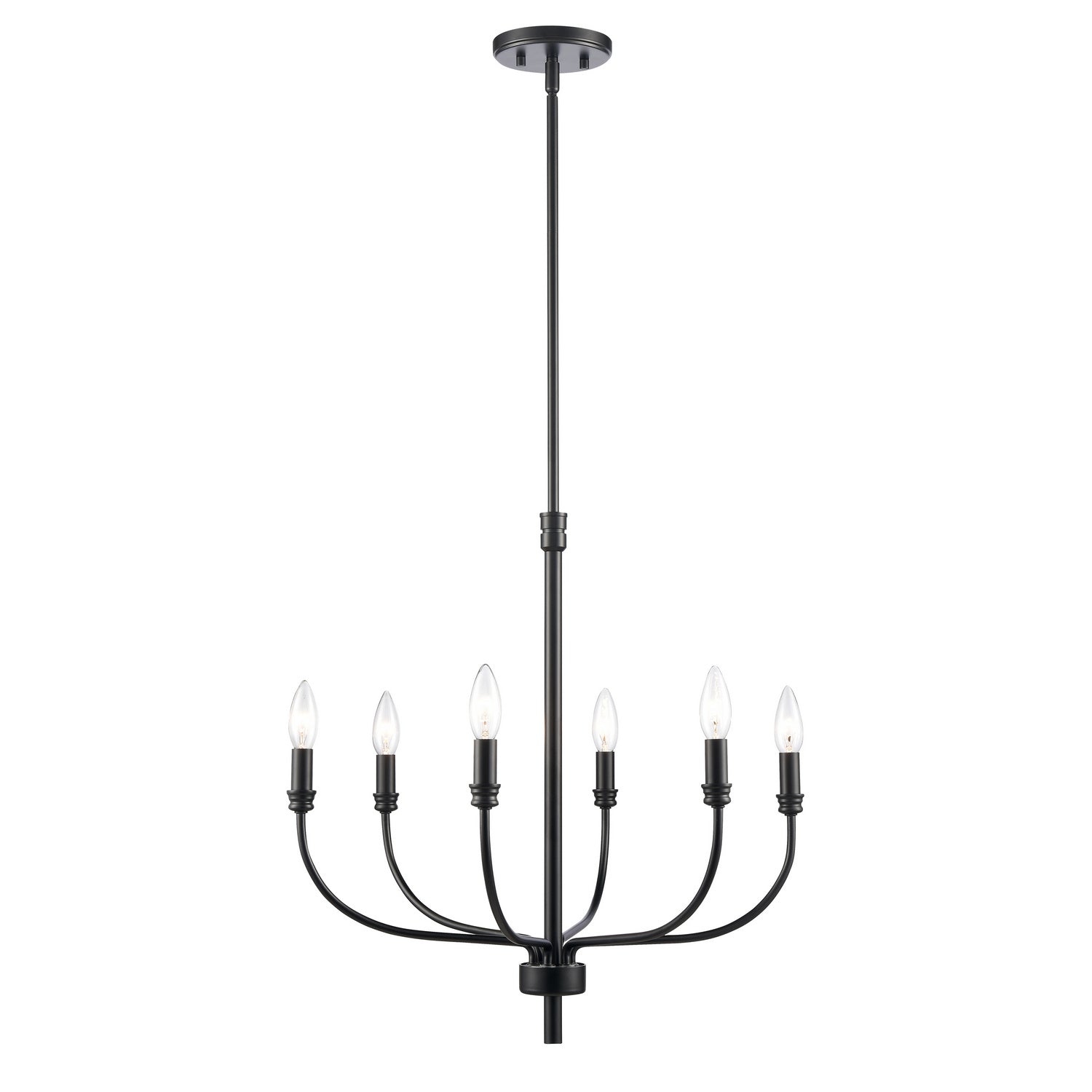 ELK Home - 81516/6 - Six Light Chandelier - Newland - Matte Black