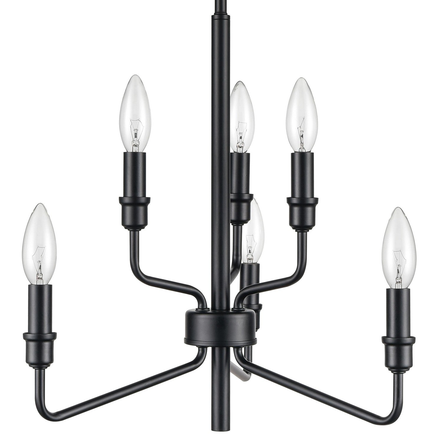 ELK Home - 81518/3+3 - Six Light Chandelier - Saginaw - Matte Black