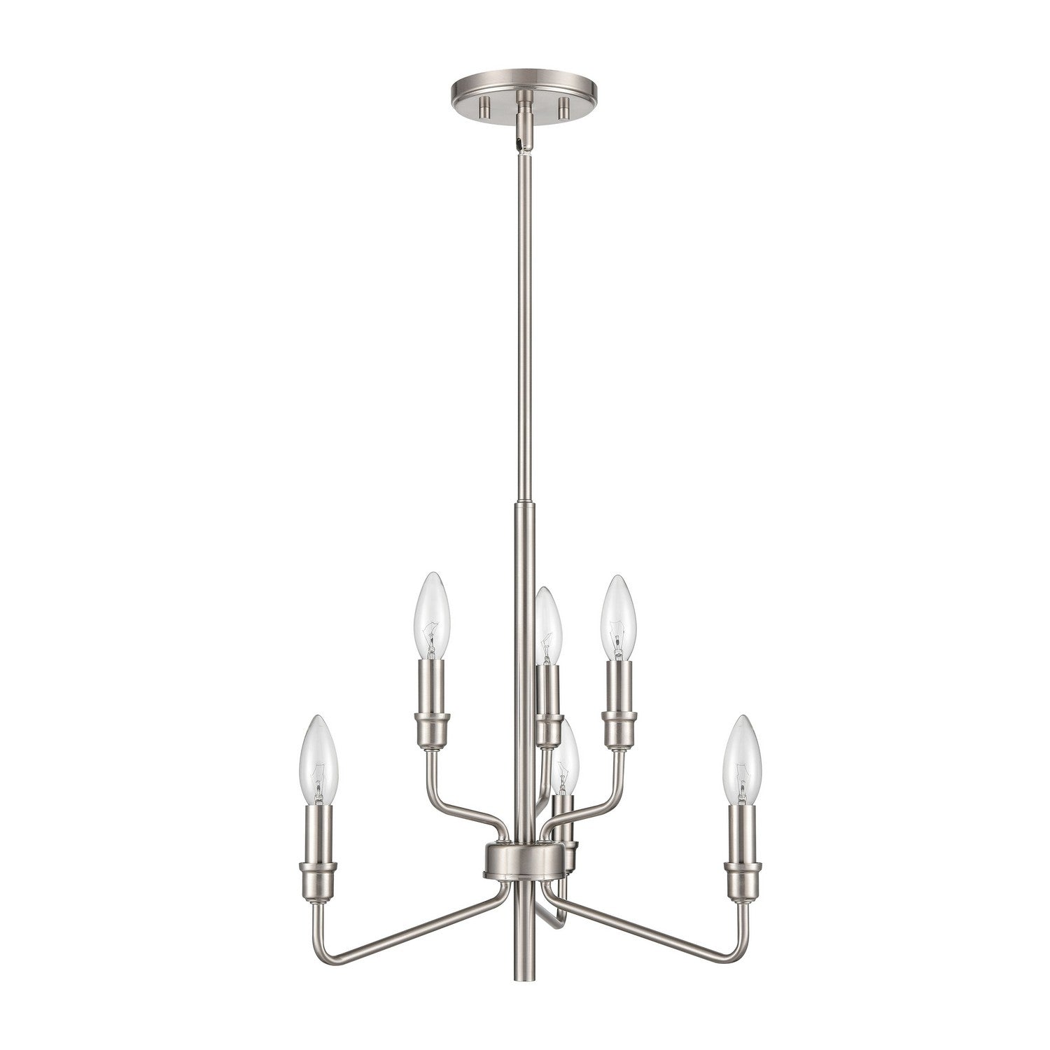 ELK Home - 81528/3+3 - Six Light Chandelier - Saginaw - Satin Nickel