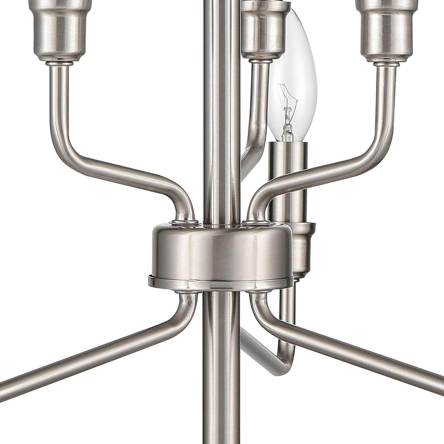 ELK Home - 81528/3+3 - Six Light Chandelier - Saginaw - Satin Nickel