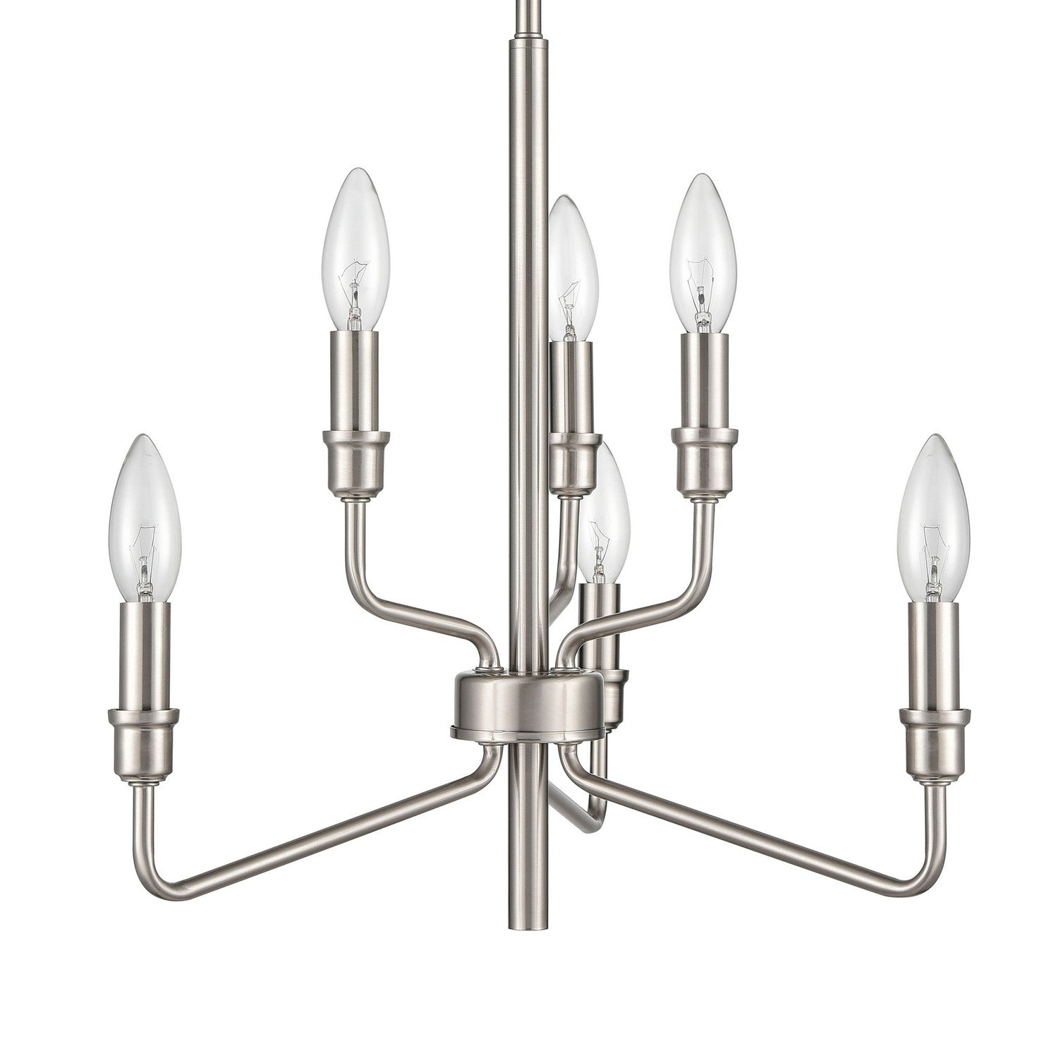 ELK Home - 81528/3+3 - Six Light Chandelier - Saginaw - Satin Nickel