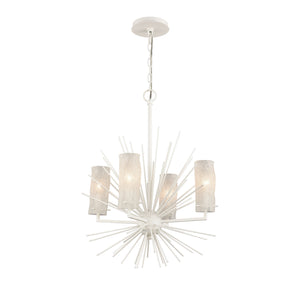 ELK Home - 82086/4 - Four Light Chandelier - Sea Urchin - White Coral