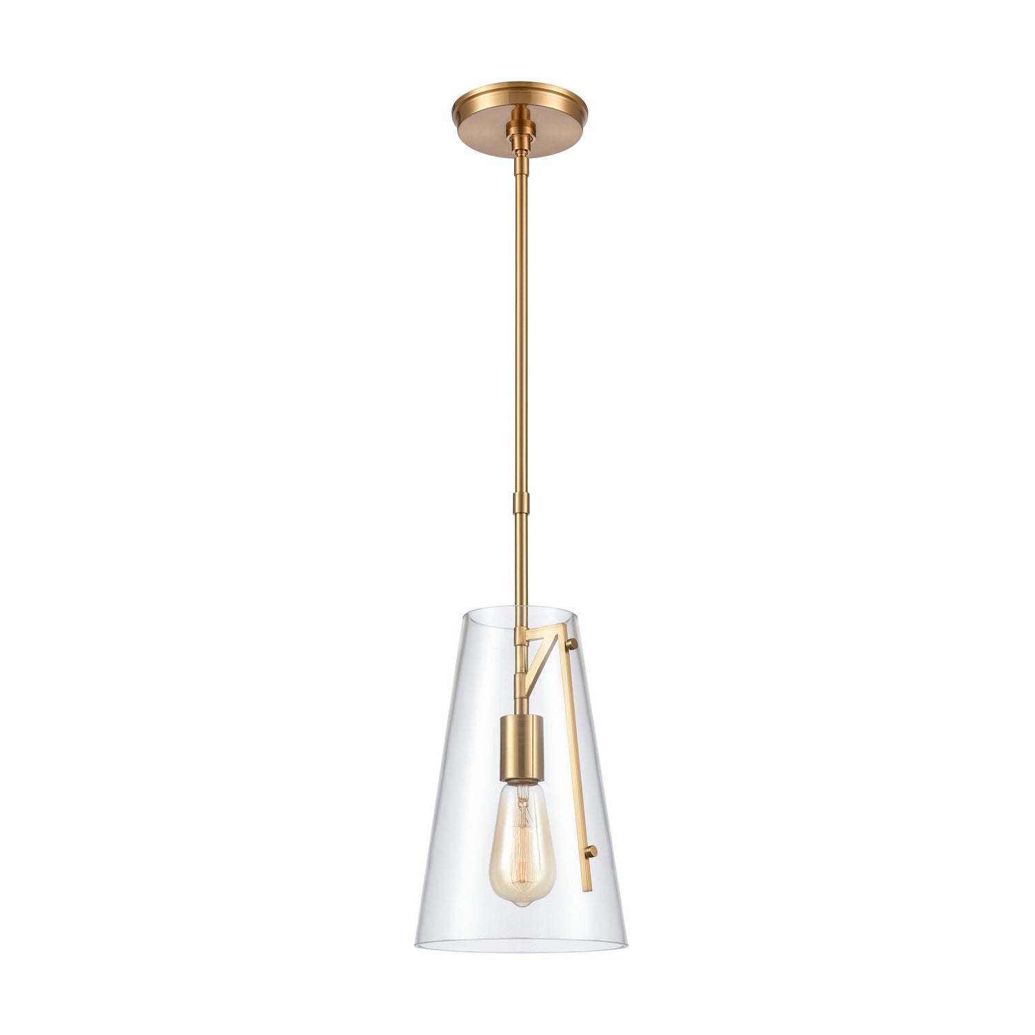 ELK Home - 82145/1 - One Light Mini Pendant - Trustle - Satin Brass