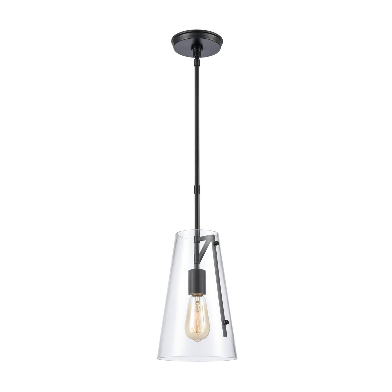 ELK Home - 82155/1 - One Light Mini Pendant - Trustle - Matte Black