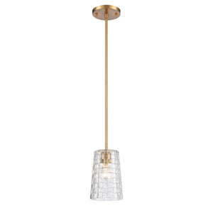 ELK Home - 82175/1 - One Light Mini Pendant - Lightweave - Satin Brass