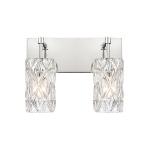 ELK Home - 82191/2 - Two Light Vanity - Formade Crystal - Polished Chrome