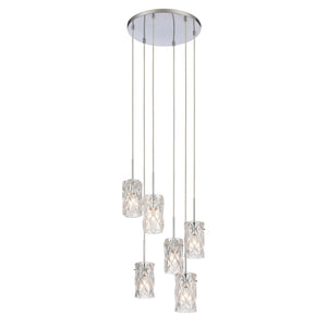 ELK Home - 82198/6 - Six Light Pendant - Formade Crystal - Polished Chrome