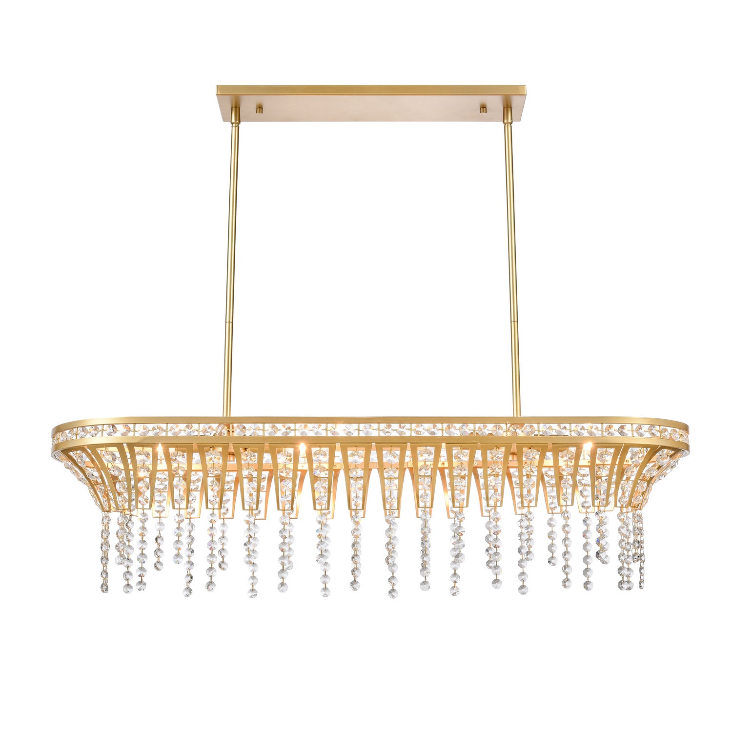 ELK Home - 82226/4 - Four Light Linear Chandelier - Fantania - Champagne Gold