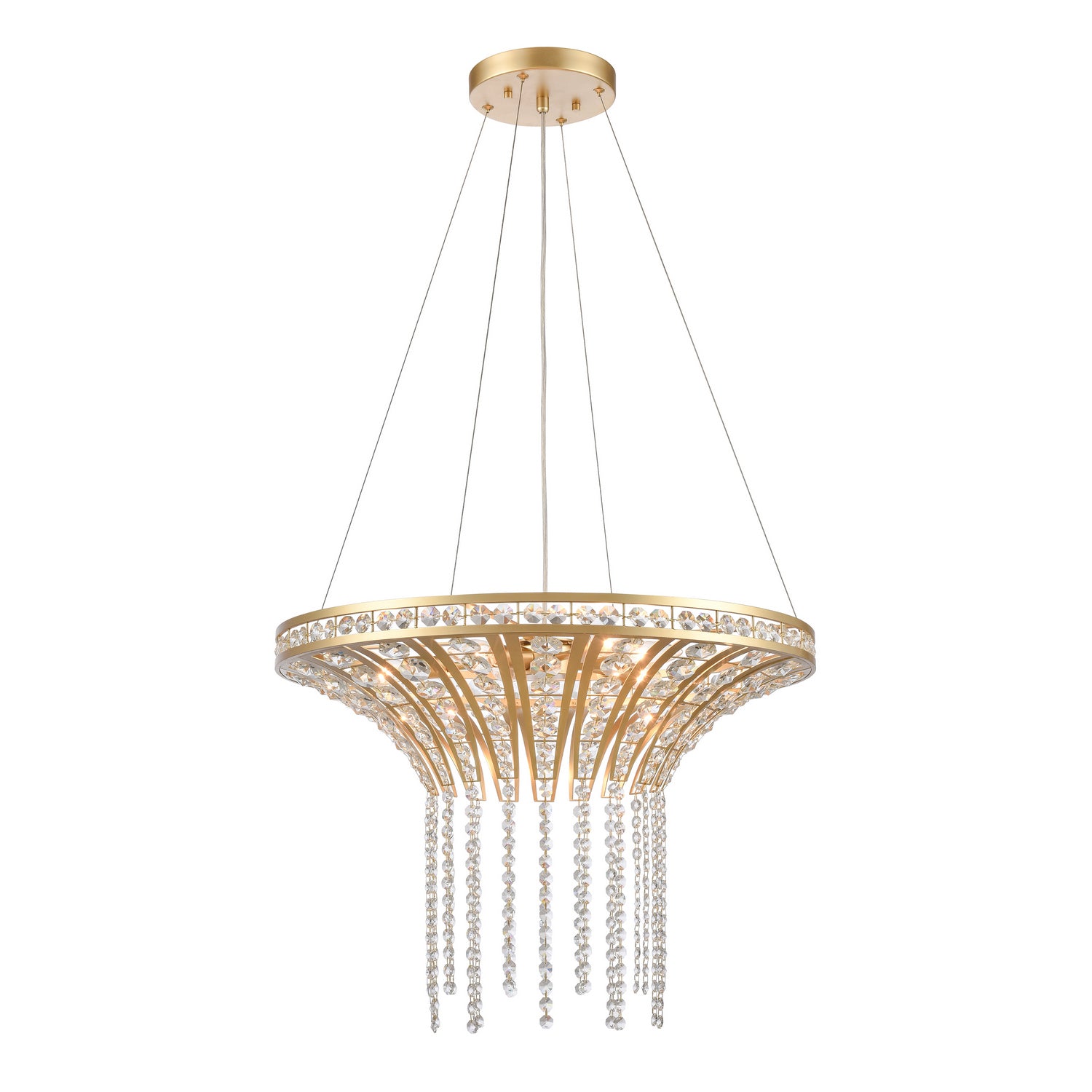 ELK Home - 82228/6 - Six Light Chandelier - Fantania - Champagne Gold