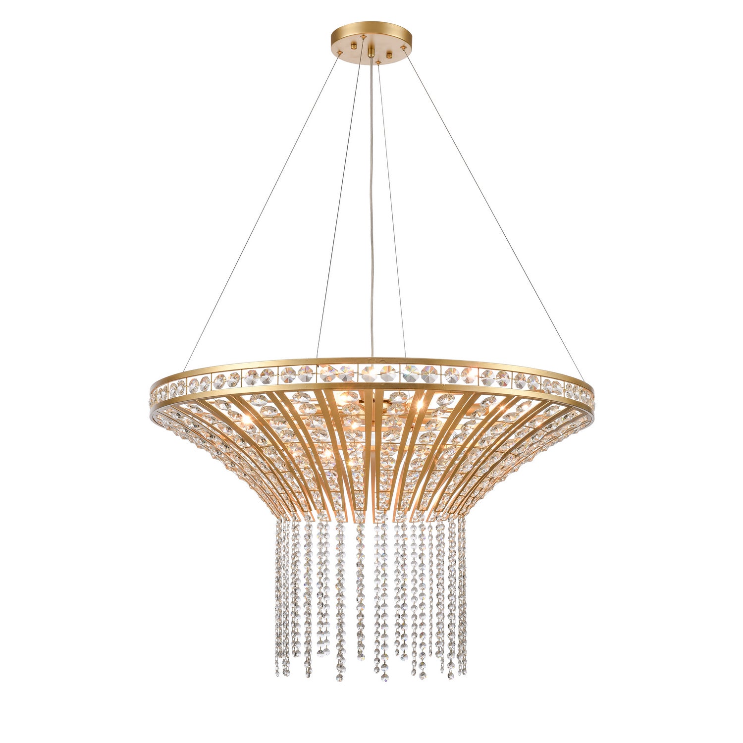 ELK Home - 82229/8 - Eight Light Chandelier - Fantania - Champagne Gold