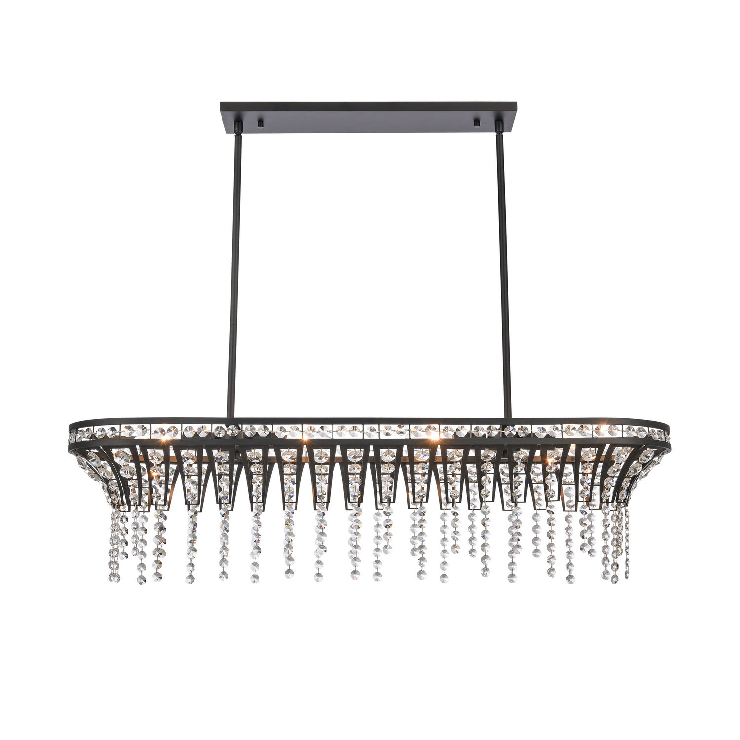 ELK Home - 82236/4 - Four Light Linear Chandelier - Fantania - Matte Black