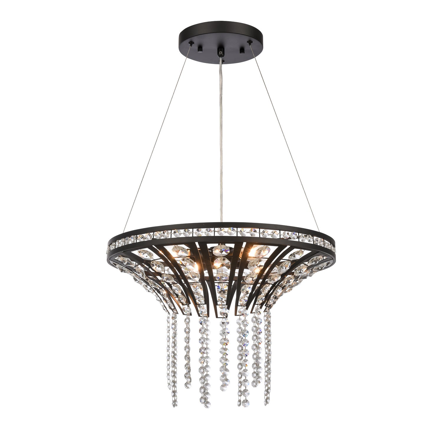 ELK Home - 82237/4 - Four Light Chandelier - Fantania - Matte Black