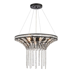 ELK Home - 82238/6 - Six Light Chandelier - Fantania - Matte Black