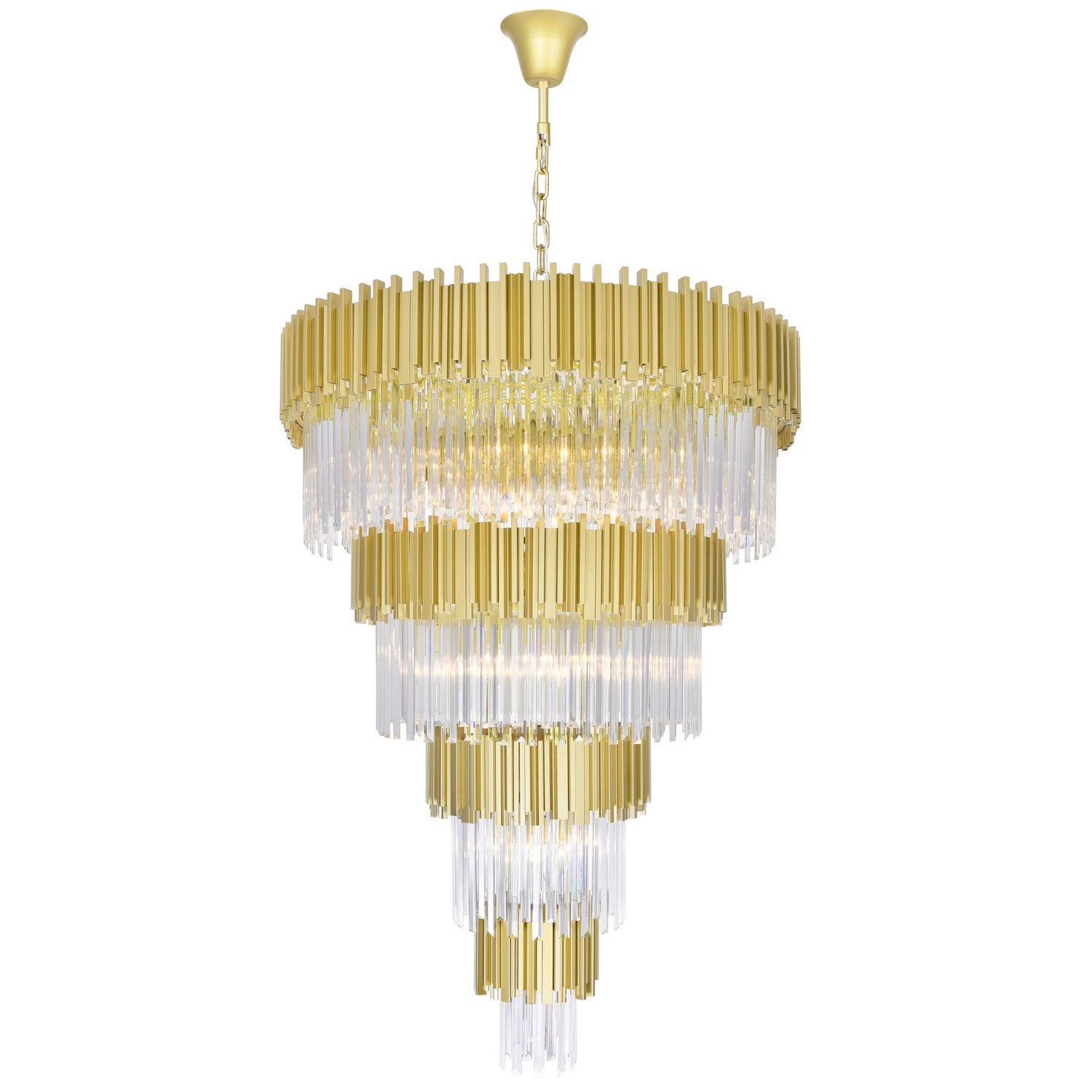 CWI Lighting - 1112P40-34-169 - 34 Light Chandelier - Deco - Medallion Gold