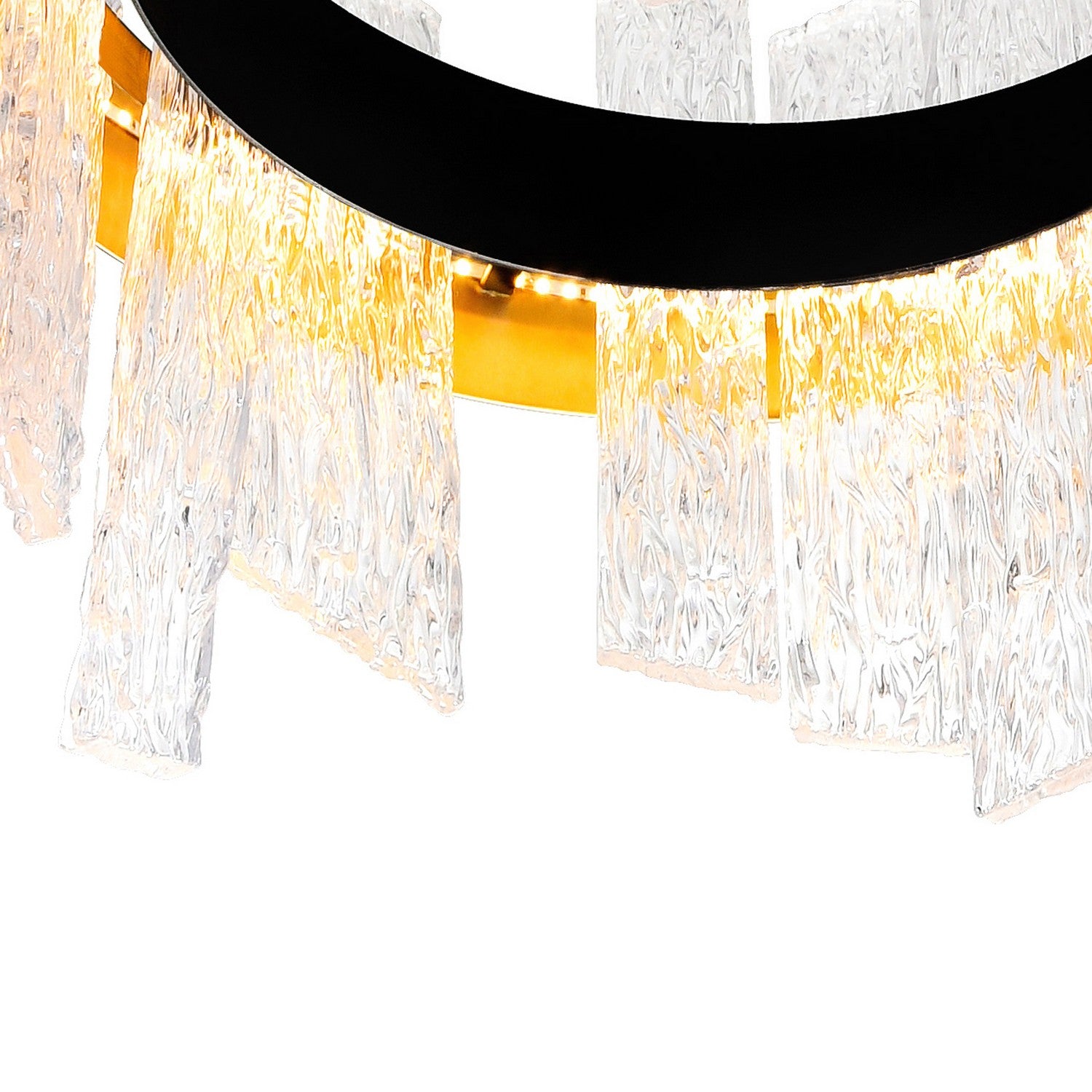 CWI Lighting - 1246P24-101-A - LED Chandelier - Guadiana - Black & Satin Gold