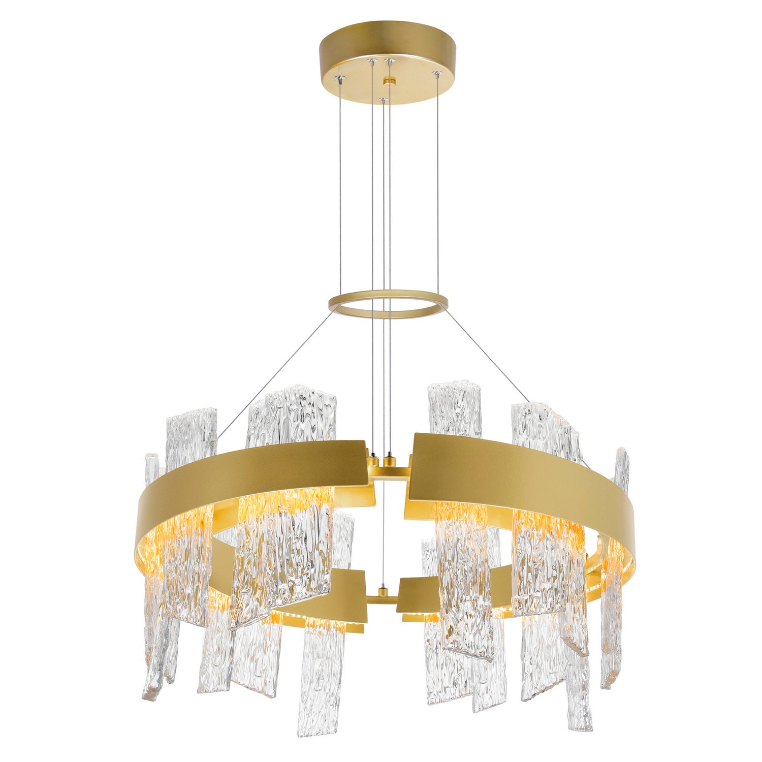 CWI Lighting - 1246P24-602-A - LED Chandelier - Guadiana - Satin Gold