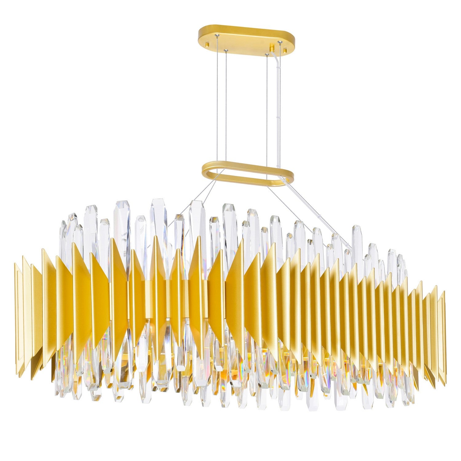 CWI Lighting - 1247P39-20-602-O - 20 Light Chandelier - Cityscape - Satin Gold