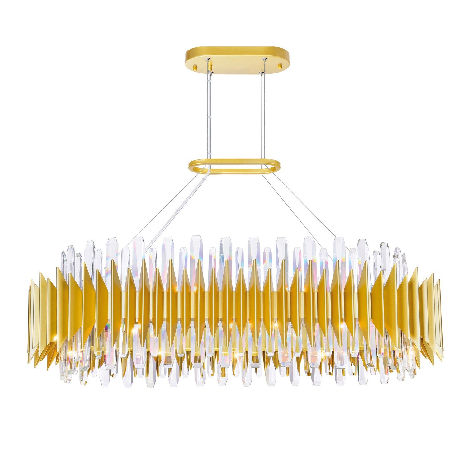 CWI Lighting - 1247P39-20-602-O - 20 Light Chandelier - Cityscape - Satin Gold