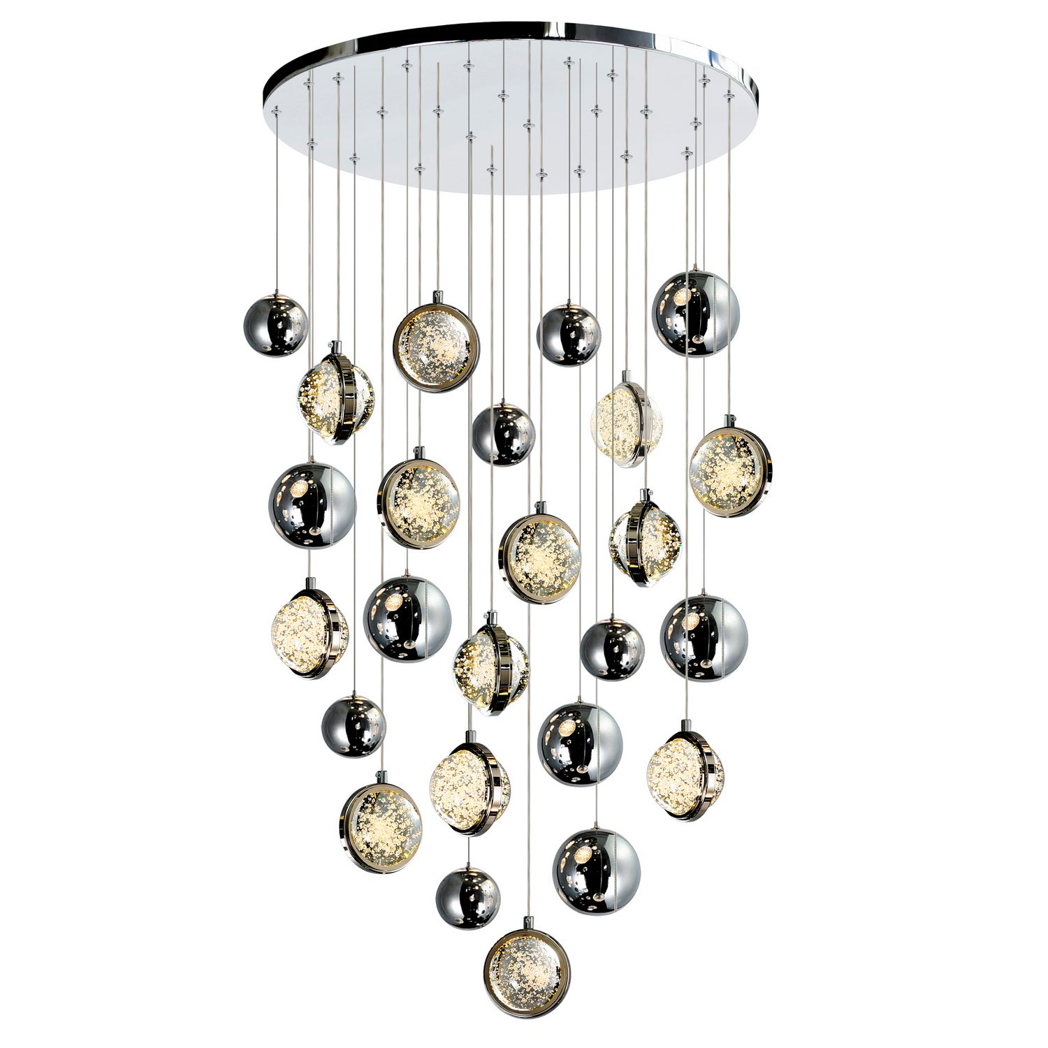 CWI Lighting - 1673P24-13-613 - LED Chandelier - Salvador - Polished Nickel