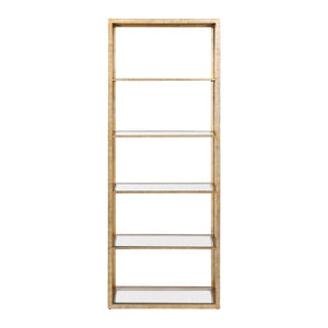 ELK Home - H0115-7724 - Bookcase - Strie - Antique Brass