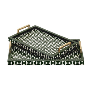 ELK Home - H0807-9764/S2 - Tray - Futrelle - Dark Green