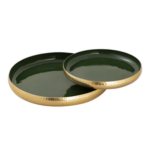 ELK Home - H0897-9781/S2 - Tray - Nelson - Dark Green Enamel