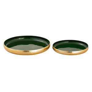 ELK Home - H0897-9781/S2 - Tray - Nelson - Dark Green Enamel