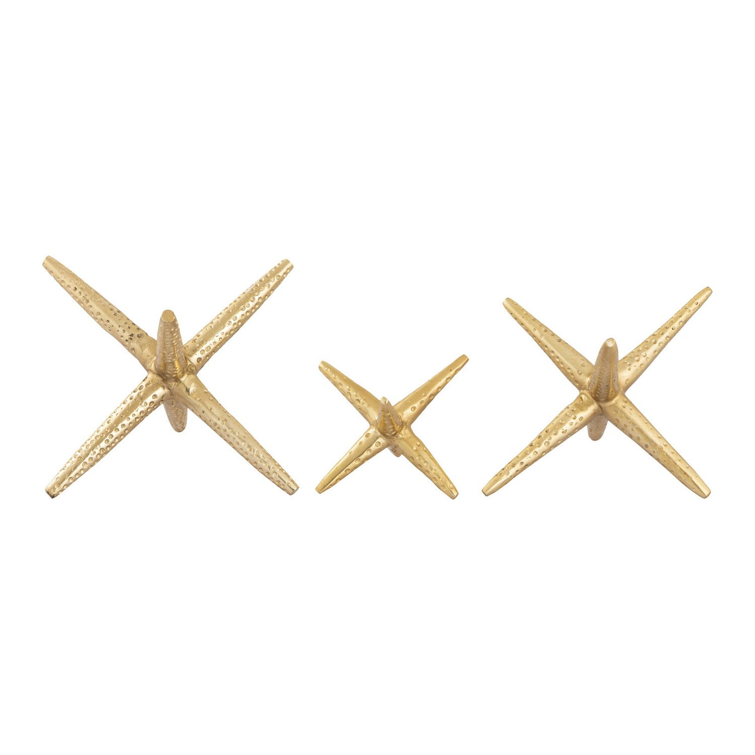 ELK Home - S0807-8741/S3 - Decorative Object - Star Jacks - Polished Brass