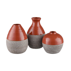 ELK Home - S0017-10084/S3 - Vase - Baer - Brick Red