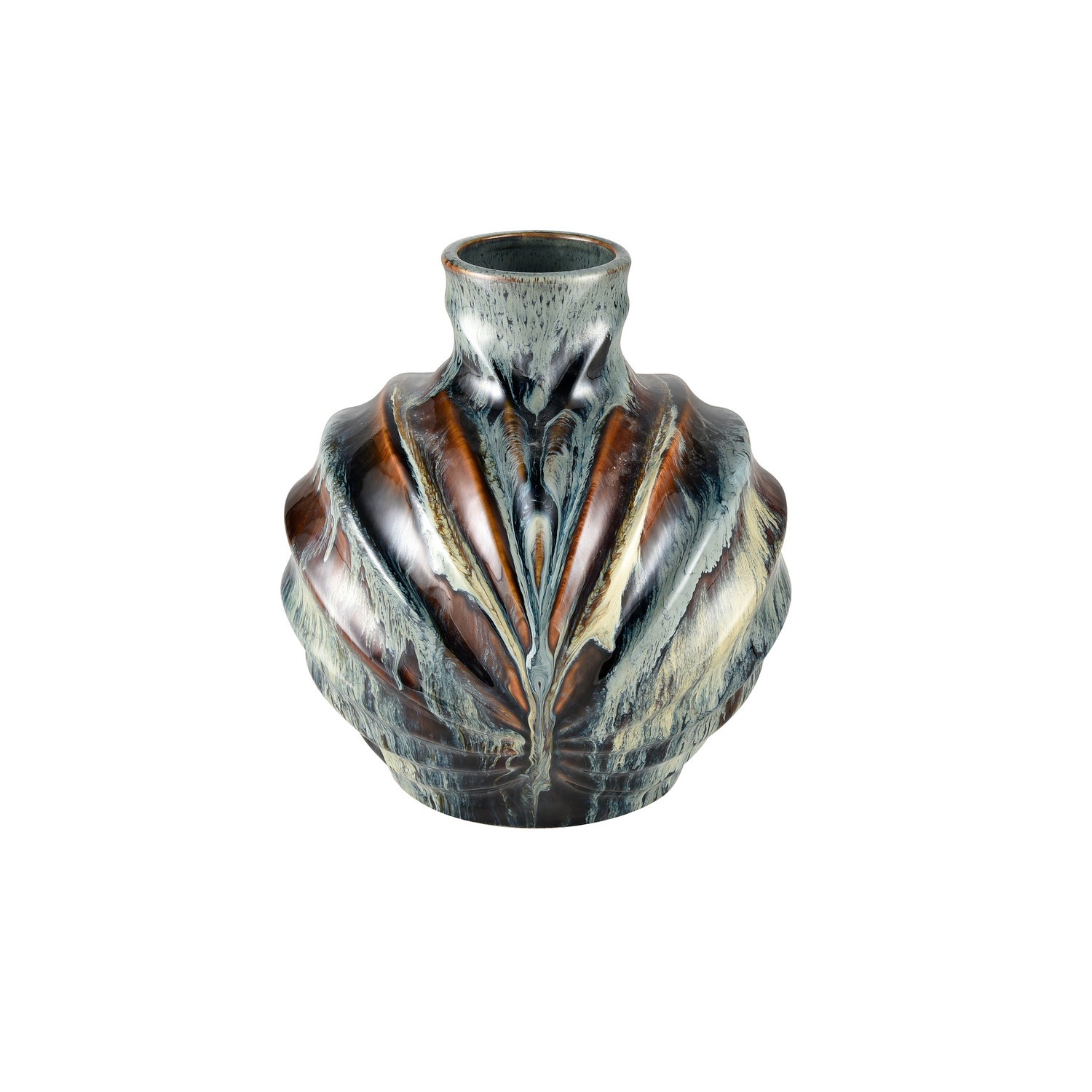 ELK Home - S0017-8959 - Vase - Kelly - Blue Reactive