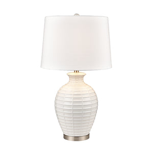 ELK Home - S0019-9472 - One Light Table Lamp - Junia - White Glazed