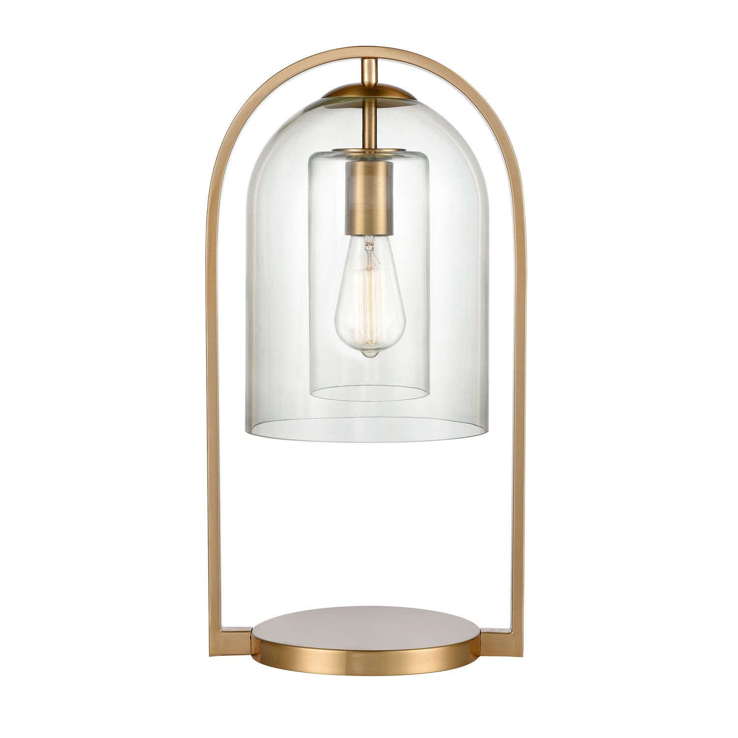 ELK Home - S0019-9579 - One Light Table Lamp - Bell Jar - Aged Brass