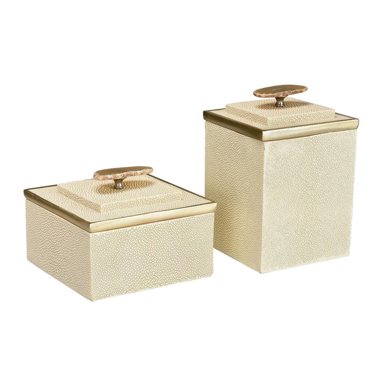 ELK Home - S0036-8949/S2 - Box - Set of 2 - Brenner - Off White