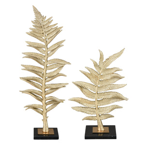 ELK Home - S0036-8951/S2 - Sculpture - Fern - Gold