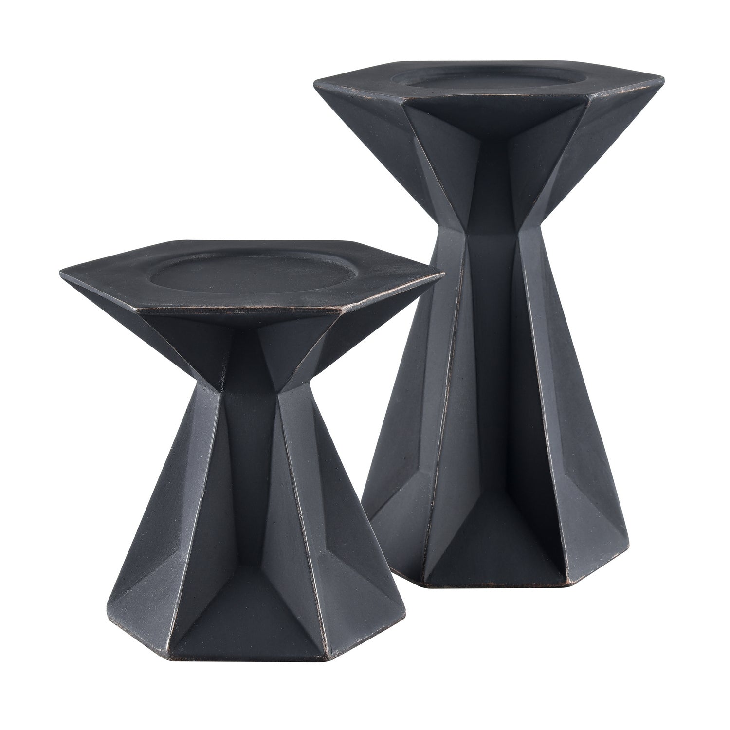 ELK Home - S0037-9177/S2 - Candleholder - Harper - Black