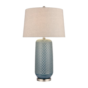 ELK Home - S0019-9484 - One Light Table Lamp - Dawlish Bay - Blue Glazed