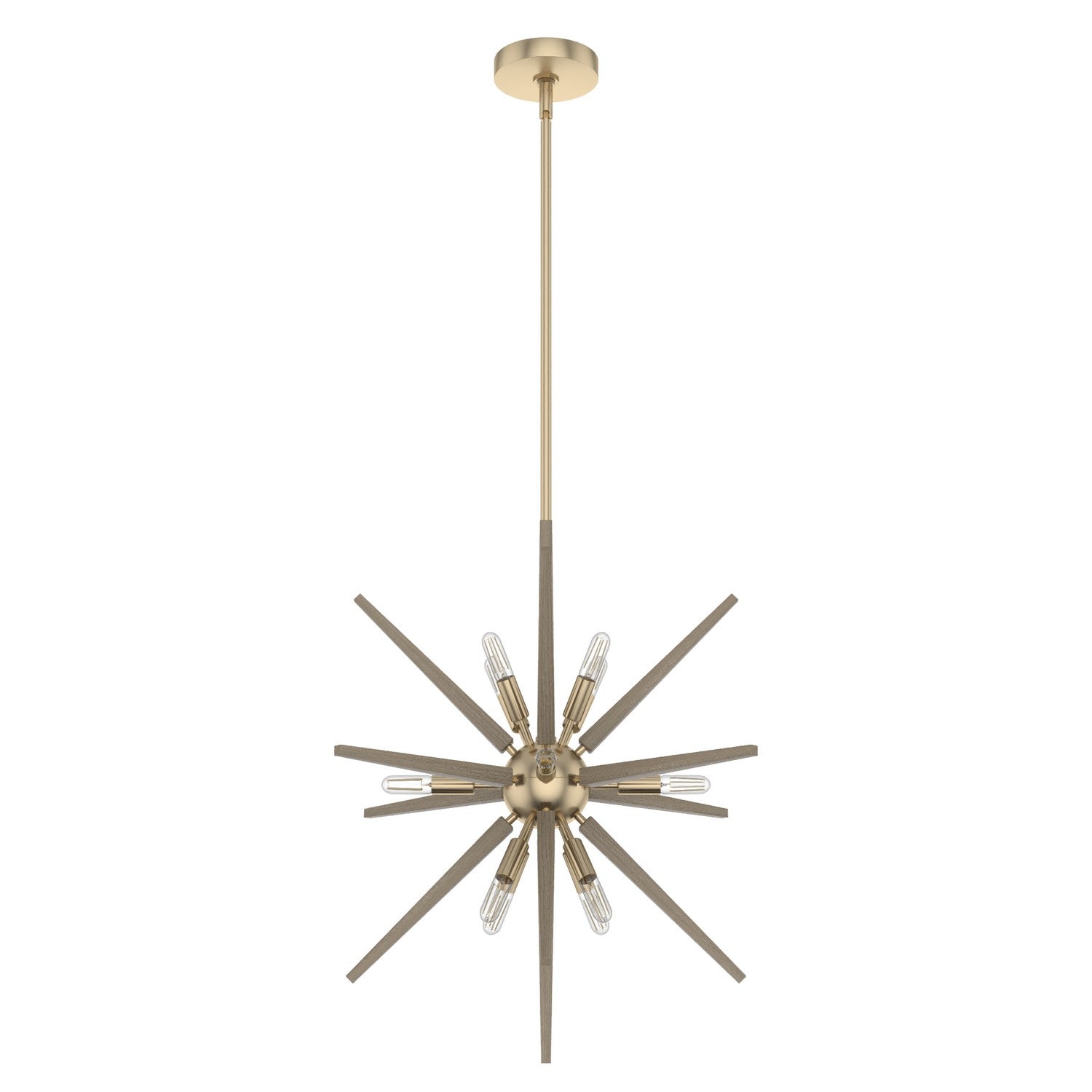 Hunter - 19341 - 12 Light Pendant - Jupiter Star - Alturas Gold
