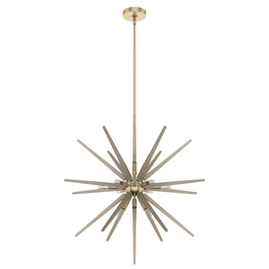 Hunter - 19343 - 18 Light Pendant - Jupiter Star - Alturas Gold