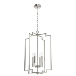 Hunter - 19577 - Four Light Pendant - Zoanne - Brushed Nickel