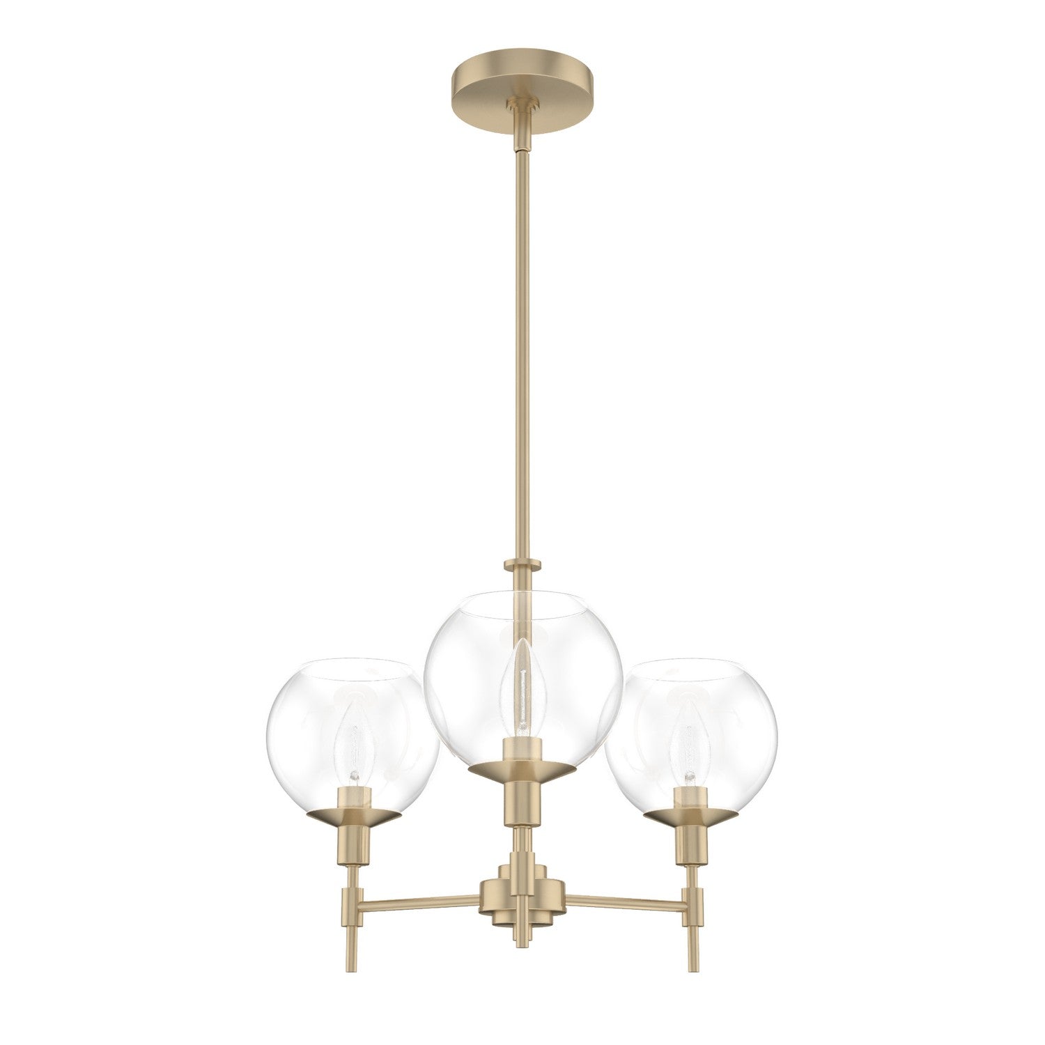 Hunter - 19739 - Three Light Chandelier - Xidane - Alturas Gold