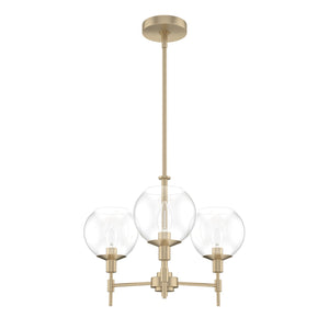 Hunter - 19739 - Three Light Chandelier - Xidane - Alturas Gold
