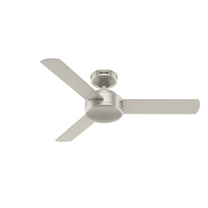 Hunter - 51849 - 44" Ceiling Fan - Presto - Matte Nickel