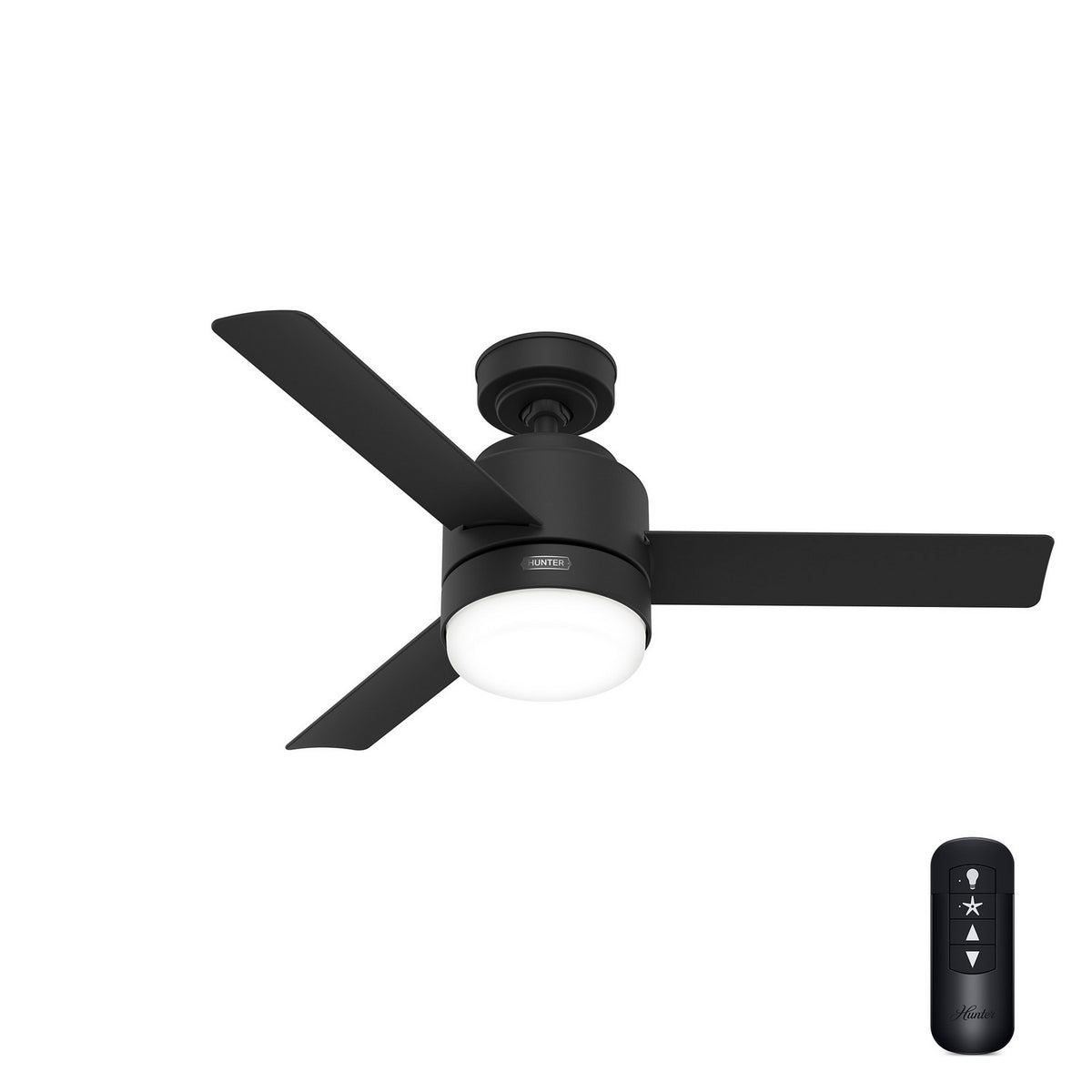 Hunter - 51844 - 44" Ceiling Fan - Gilmour - Matte Black