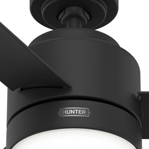 Hunter - 51844 - 44" Ceiling Fan - Gilmour - Matte Black