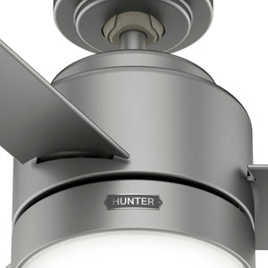Hunter - 51844 - 44" Ceiling Fan - Gilmour - Matte Black