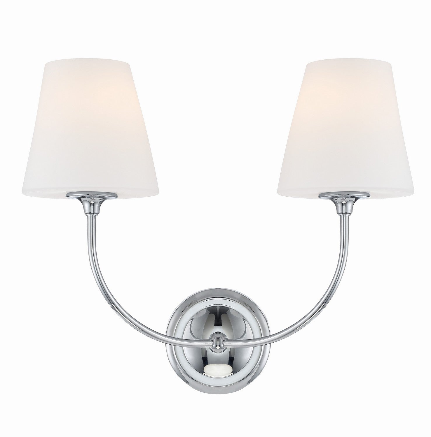 Crystorama - 2442-OP-CH - Two Light Wall Sconce - Sylvan - Polished Chrome