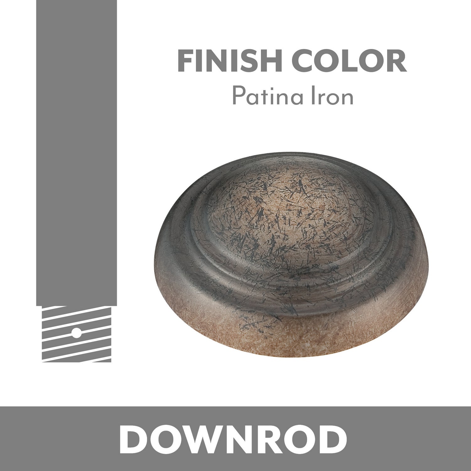 Minka Aire - DR503-PI - Ceiling Fan Downrod - Patina Iron